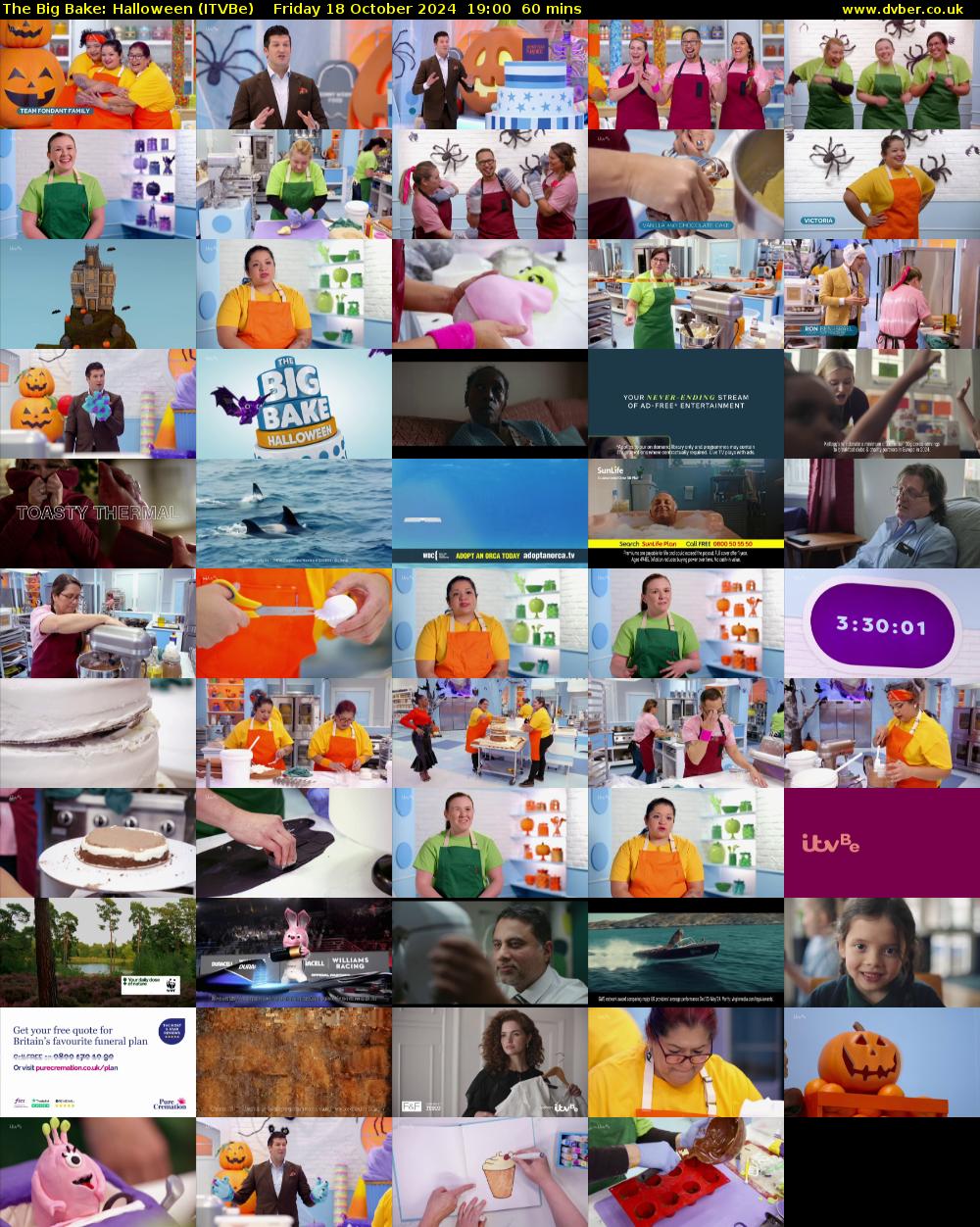The Big Bake: Halloween (ITVBe) Friday 18 October 2024 19:00 - 20:00