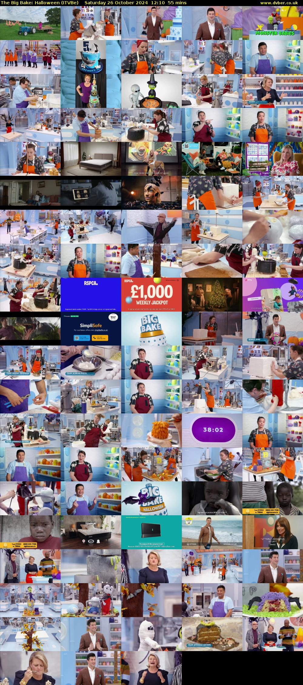 The Big Bake: Halloween (ITVBe) Saturday 26 October 2024 12:10 - 13:05