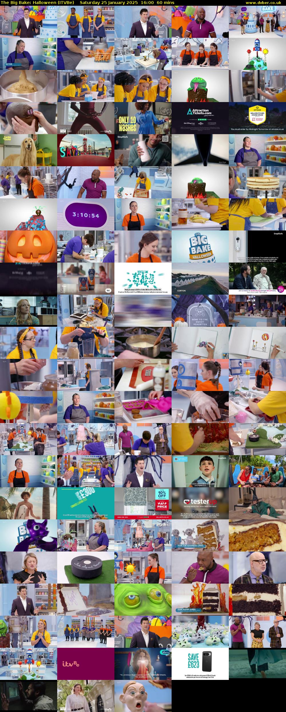 The Big Bake: Halloween (ITVBe) Saturday 25 January 2025 16:00 - 17:00