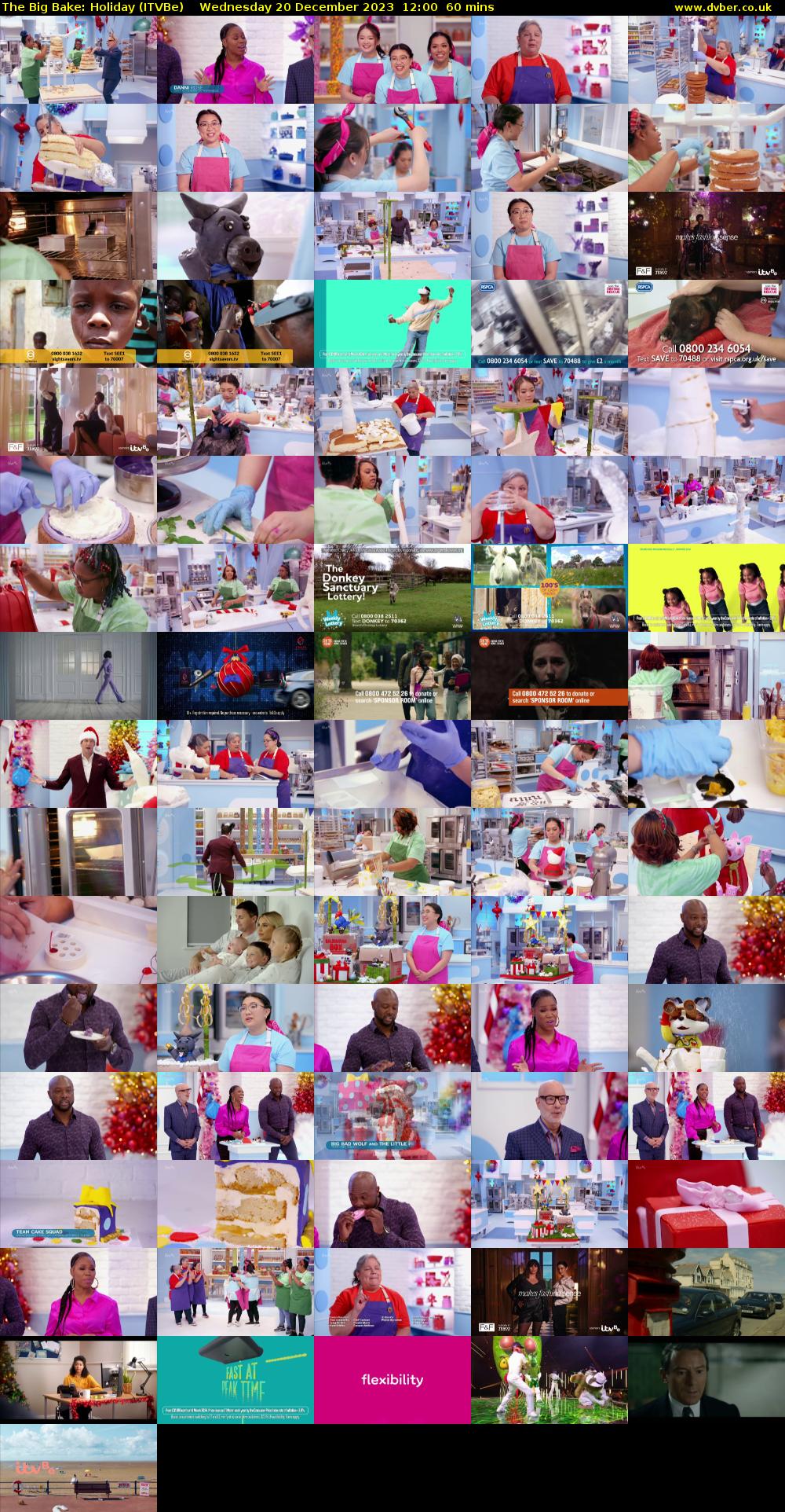 The Big Bake: Holiday (ITVBe) Wednesday 20 December 2023 12:00 - 13:00