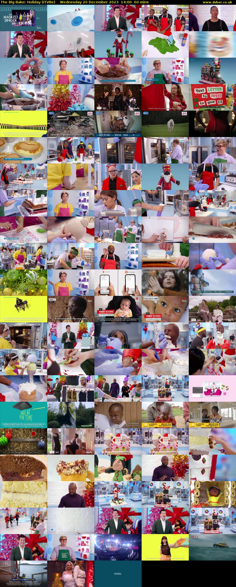 The Big Bake: Holiday (ITVBe) Wednesday 20 December 2023 14:00 - 15:00