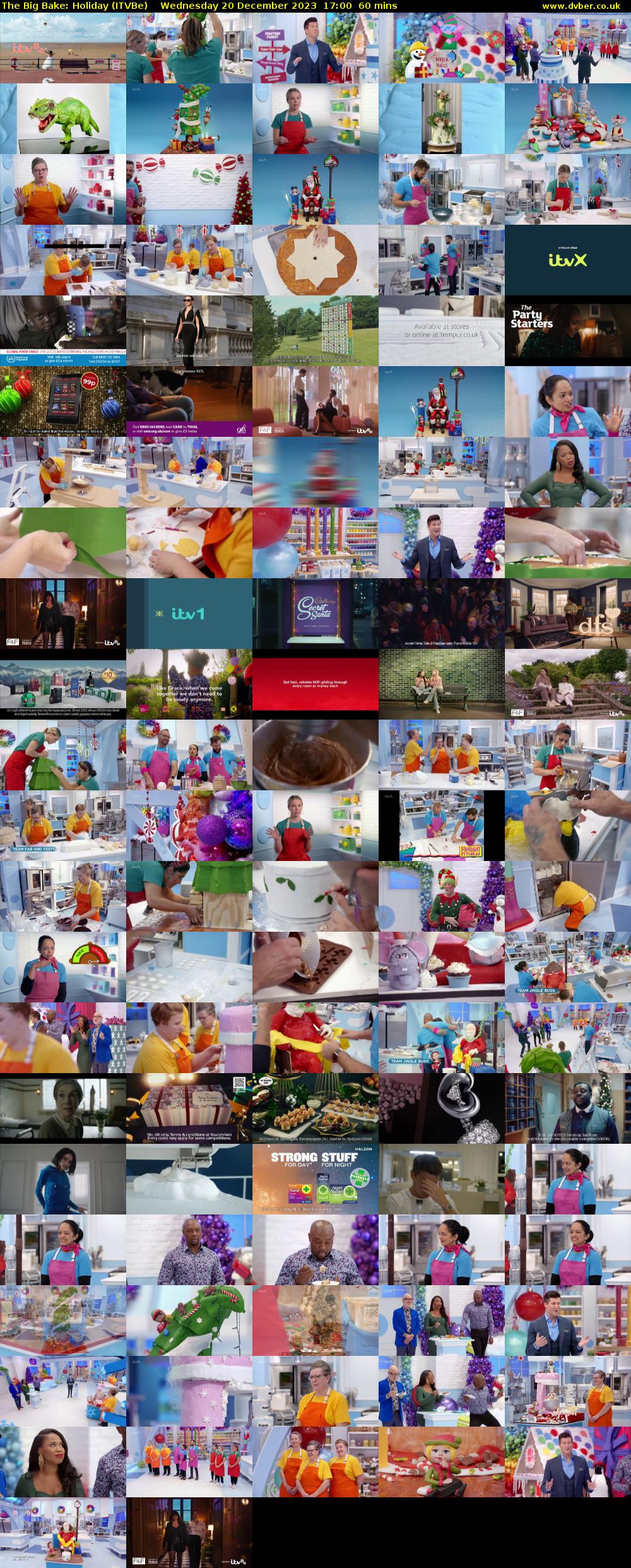 The Big Bake: Holiday (ITVBe) Wednesday 20 December 2023 17:00 - 18:00