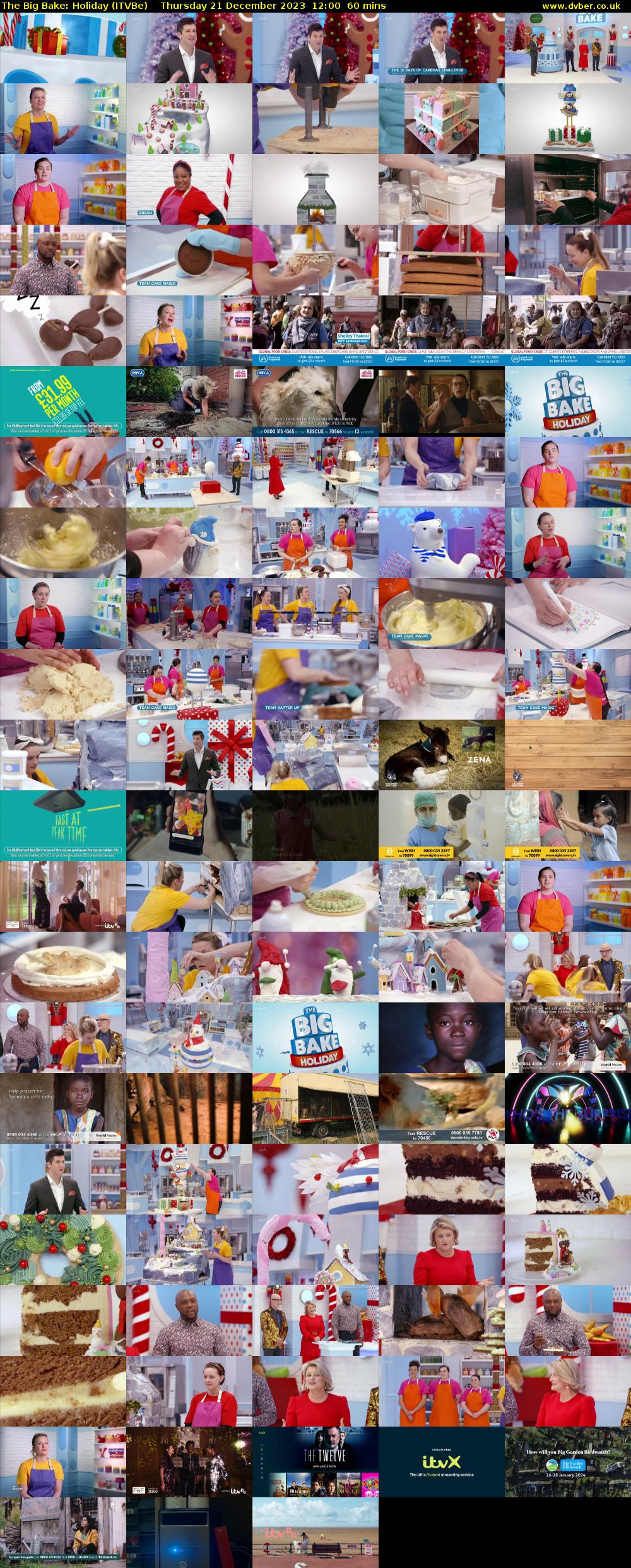 The Big Bake: Holiday (ITVBe) Thursday 21 December 2023 12:00 - 13:00