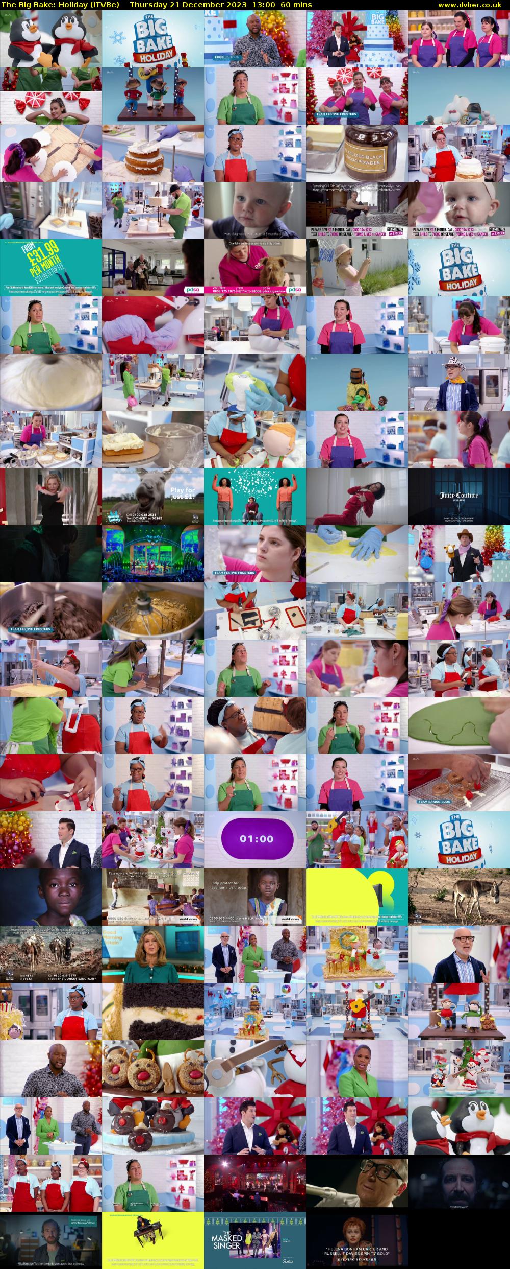The Big Bake: Holiday (ITVBe) Thursday 21 December 2023 13:00 - 14:00