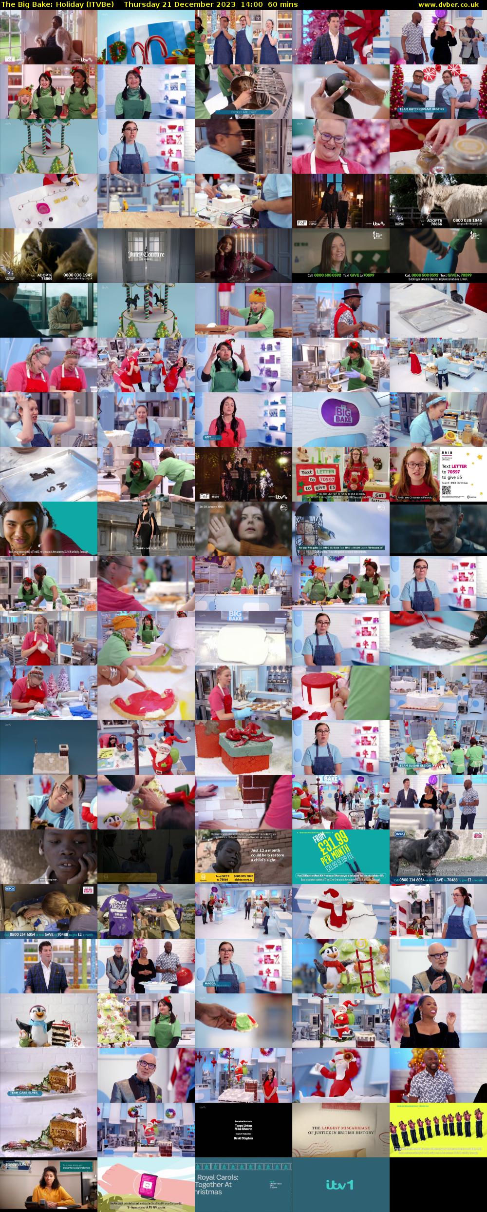 The Big Bake: Holiday (ITVBe) Thursday 21 December 2023 14:00 - 15:00