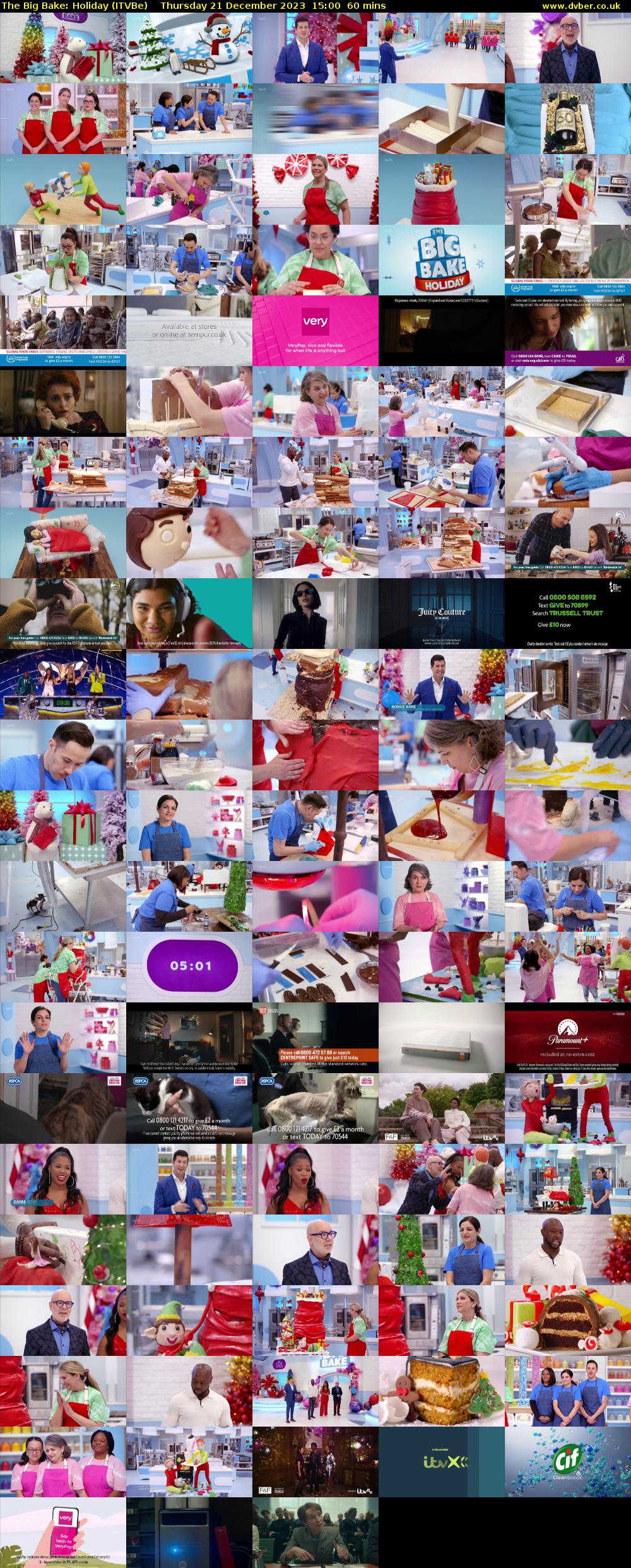 The Big Bake: Holiday (ITVBe) Thursday 21 December 2023 15:00 - 16:00