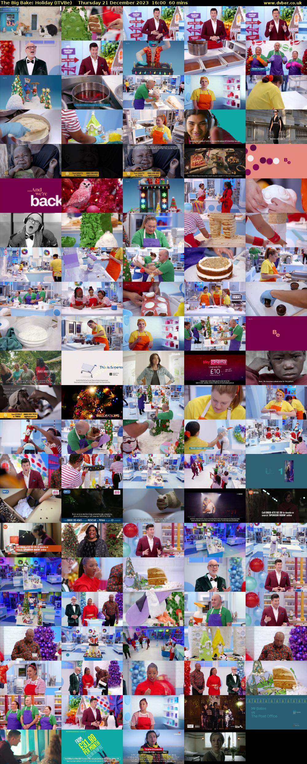 The Big Bake: Holiday (ITVBe) Thursday 21 December 2023 16:00 - 17:00