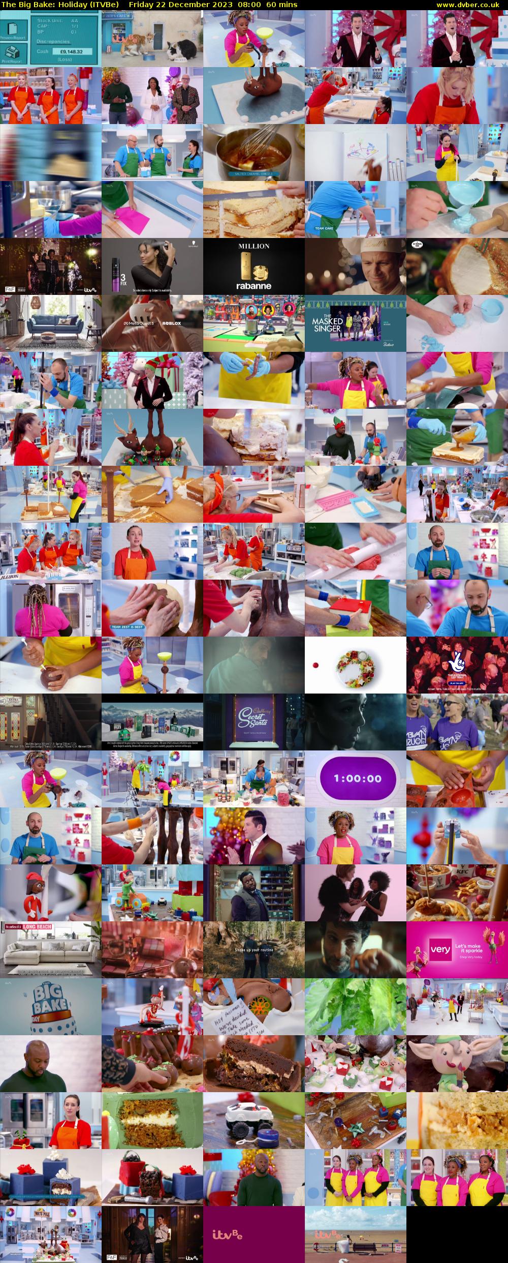 The Big Bake: Holiday (ITVBe) Friday 22 December 2023 08:00 - 09:00