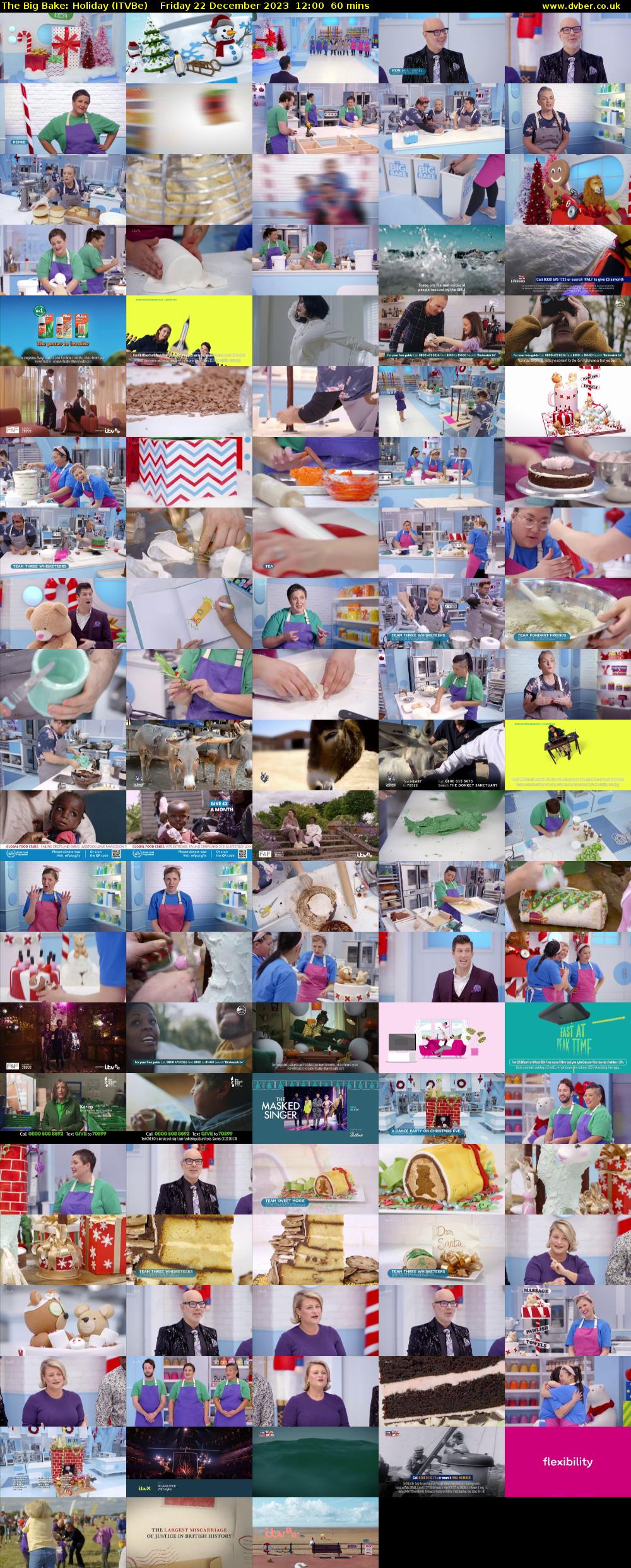 The Big Bake: Holiday (ITVBe) Friday 22 December 2023 12:00 - 13:00