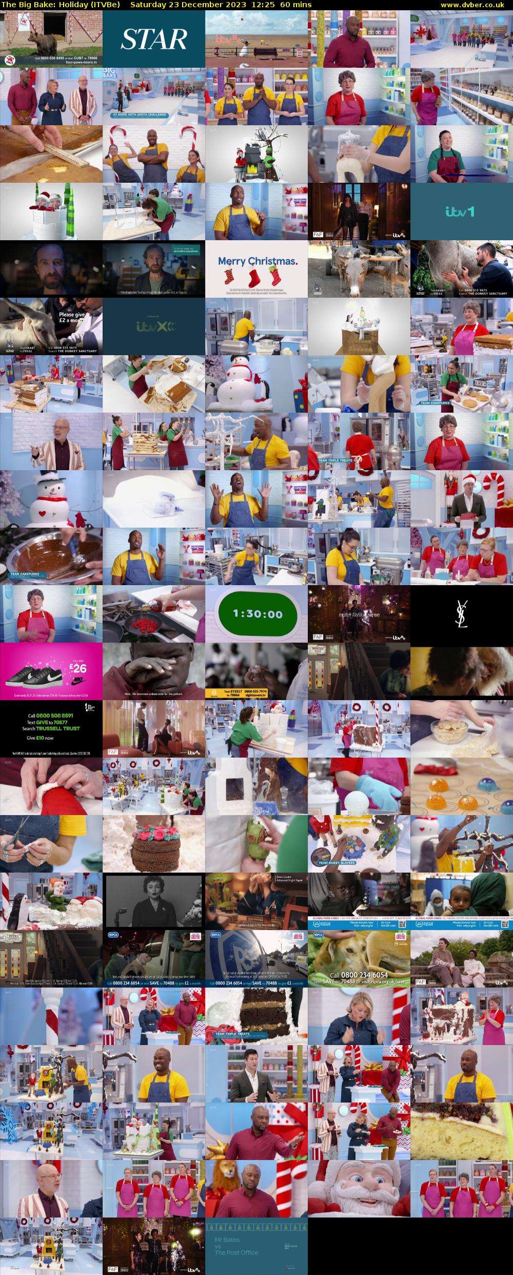 The Big Bake: Holiday (ITVBe) Saturday 23 December 2023 12:25 - 13:25