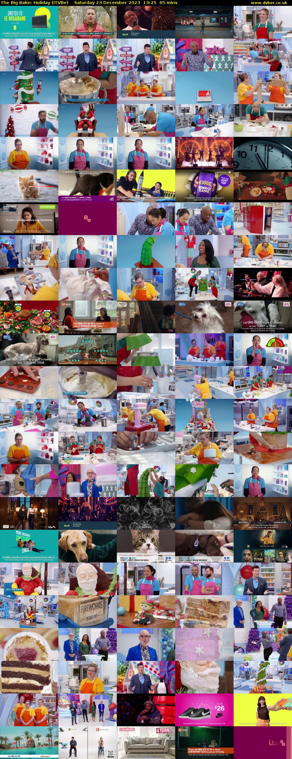 The Big Bake: Holiday (ITVBe) Saturday 23 December 2023 13:25 - 14:30