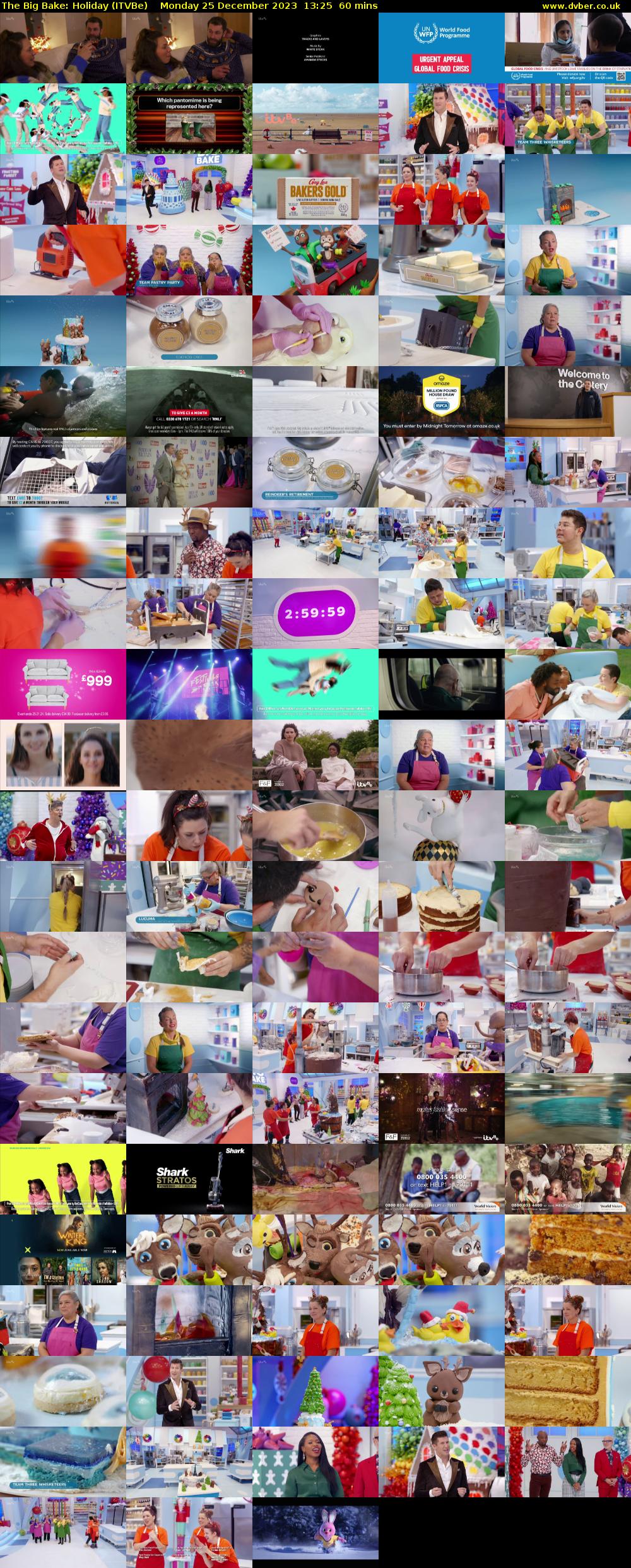 The Big Bake: Holiday (ITVBe) Monday 25 December 2023 13:25 - 14:25