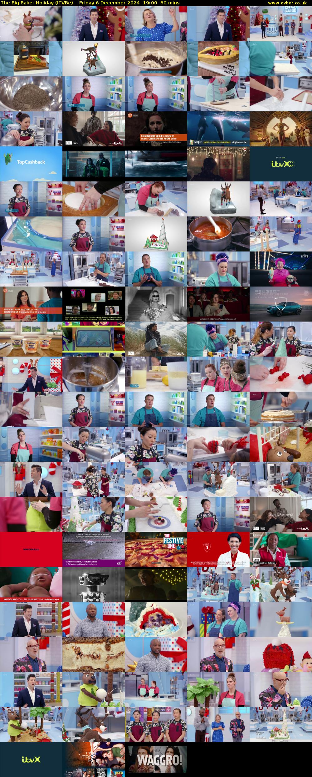 The Big Bake: Holiday (ITVBe) Friday 6 December 2024 19:00 - 20:00