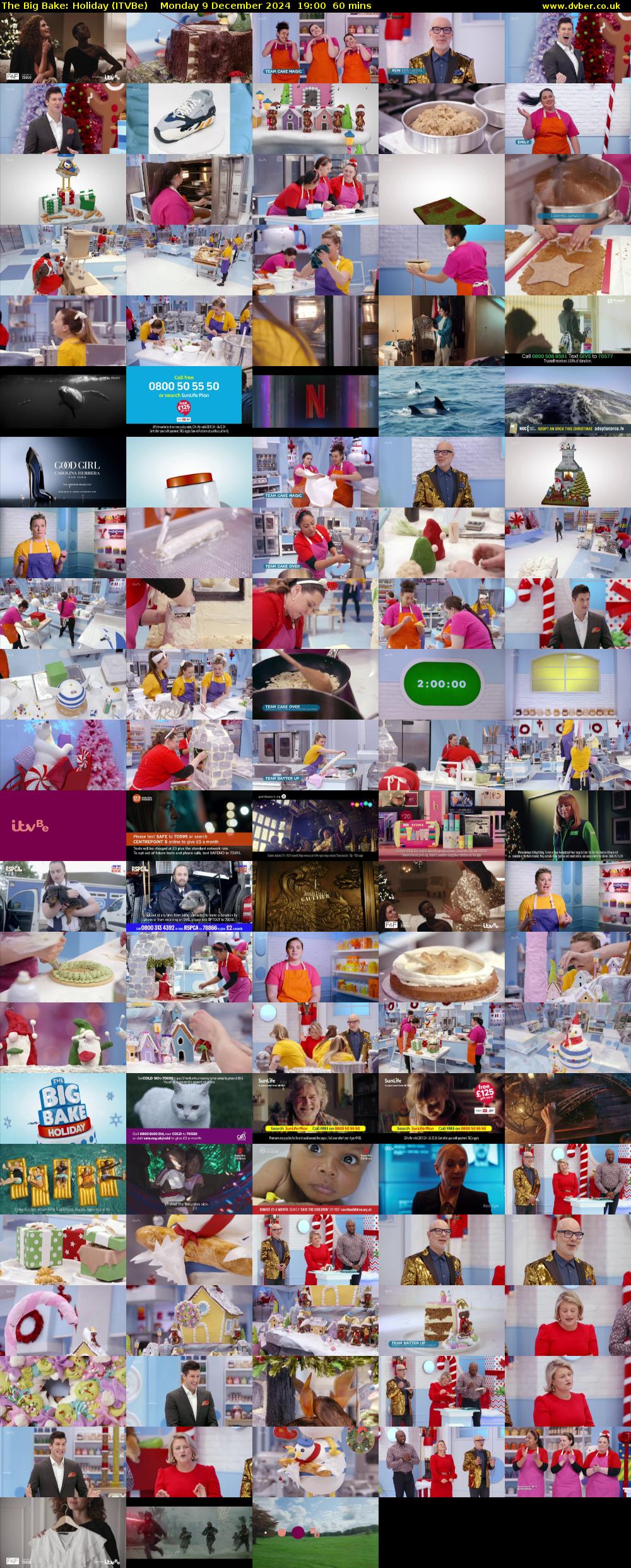 The Big Bake: Holiday (ITVBe) Monday 9 December 2024 19:00 - 20:00