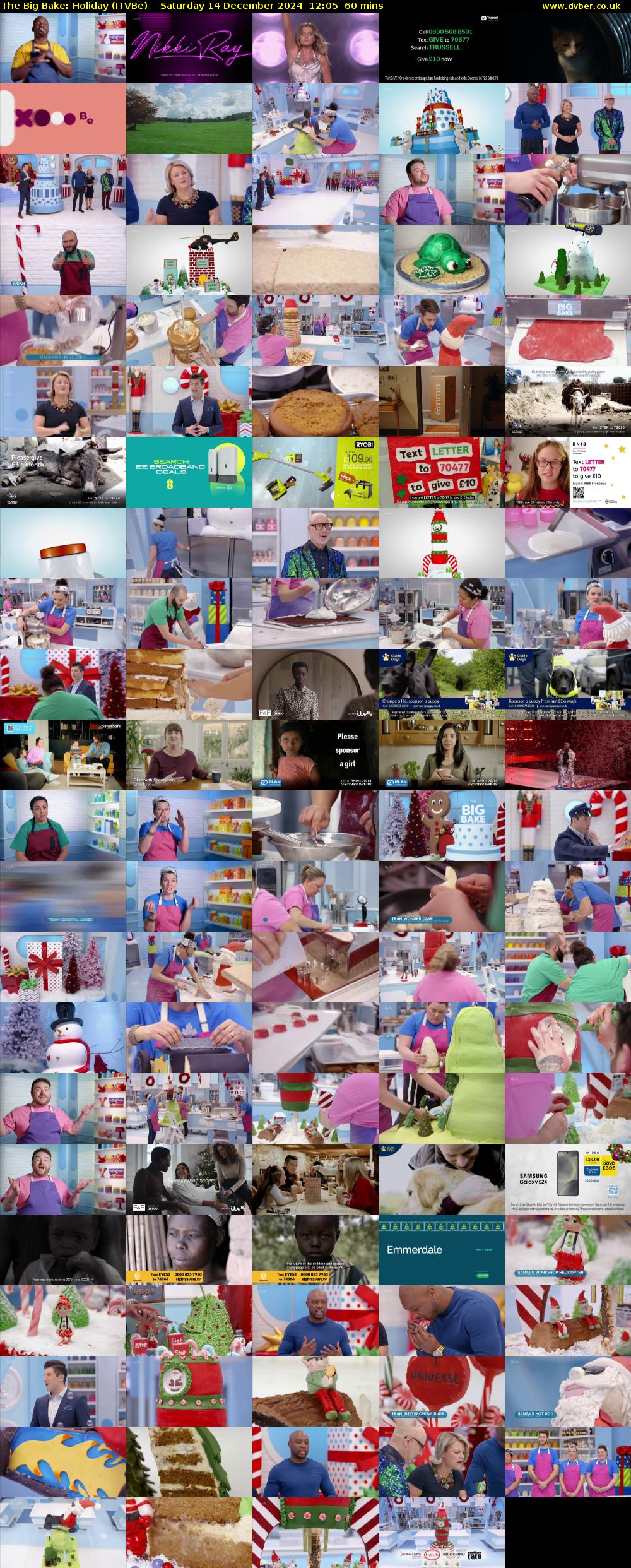 The Big Bake: Holiday (ITVBe) Saturday 14 December 2024 12:05 - 13:05