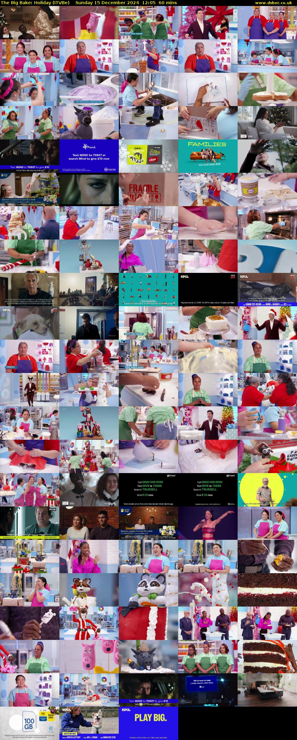 The Big Bake: Holiday (ITVBe) Sunday 15 December 2024 12:05 - 13:05