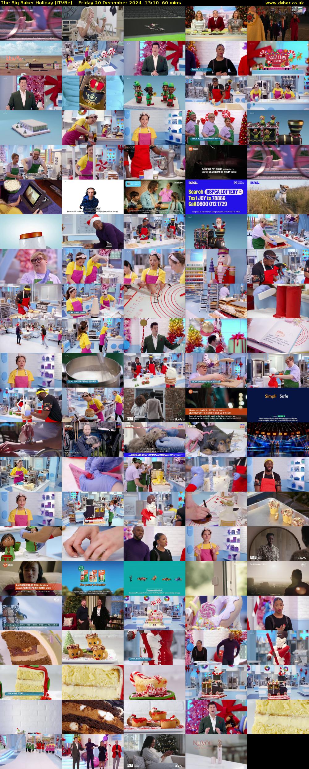 The Big Bake: Holiday (ITVBe) Friday 20 December 2024 13:10 - 14:10