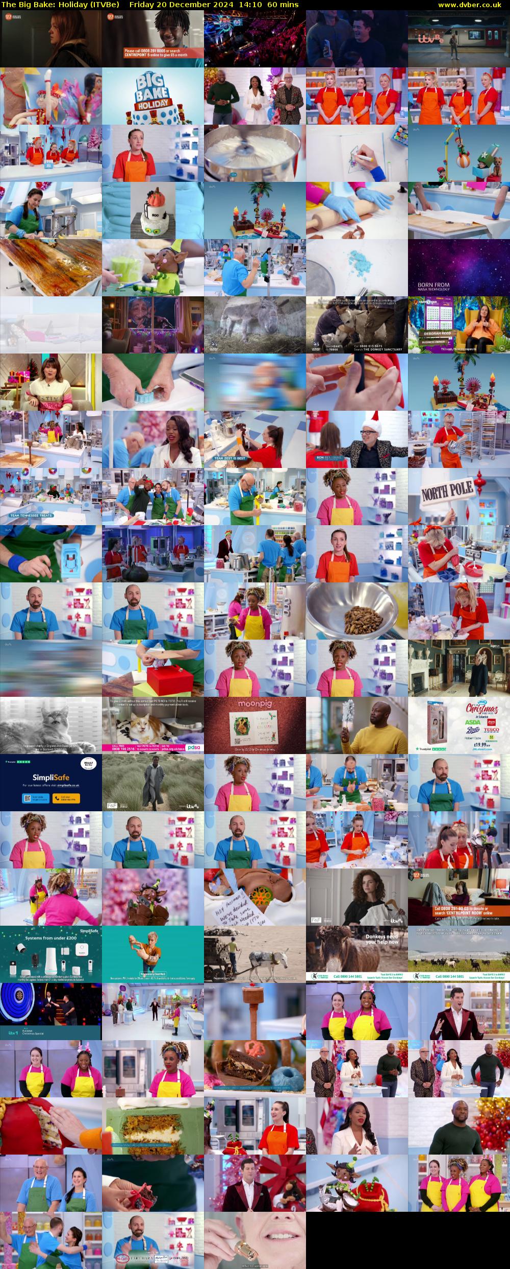 The Big Bake: Holiday (ITVBe) Friday 20 December 2024 14:10 - 15:10