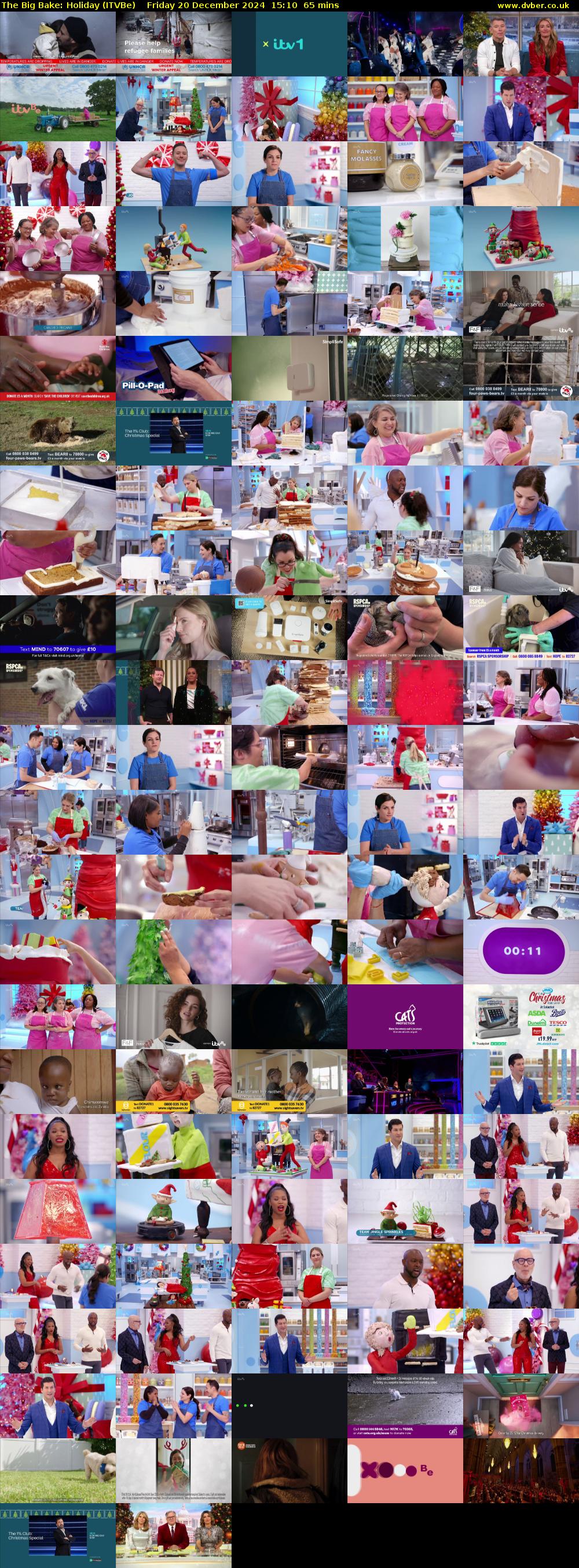 The Big Bake: Holiday (ITVBe) Friday 20 December 2024 15:10 - 16:15