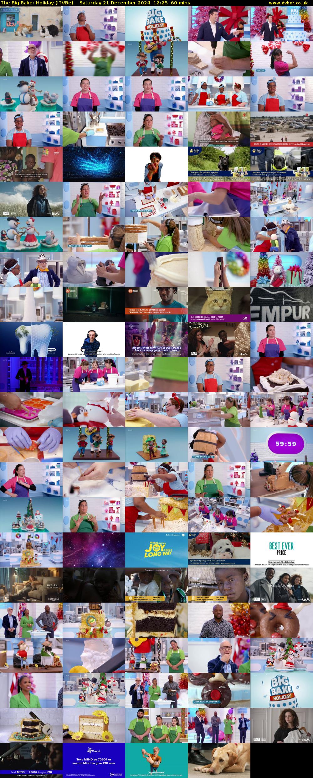 The Big Bake: Holiday (ITVBe) Saturday 21 December 2024 12:25 - 13:25