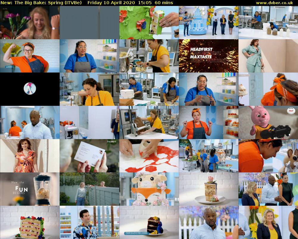 The Big Bake: Spring (ITVBe) Friday 10 April 2020 15:05 - 16:05