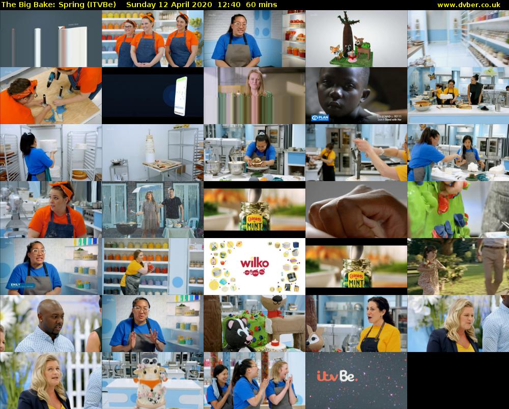 The Big Bake: Spring (ITVBe) Sunday 12 April 2020 12:40 - 13:40