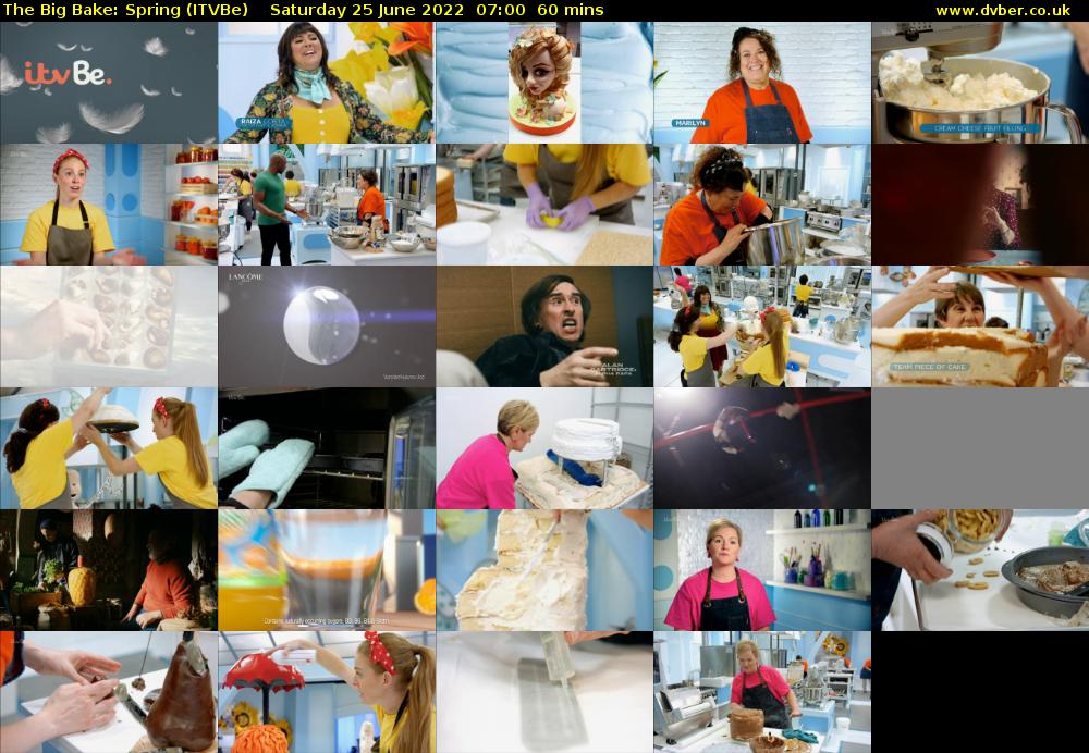 The Big Bake: Spring (ITVBe) Saturday 25 June 2022 07:00 - 08:00