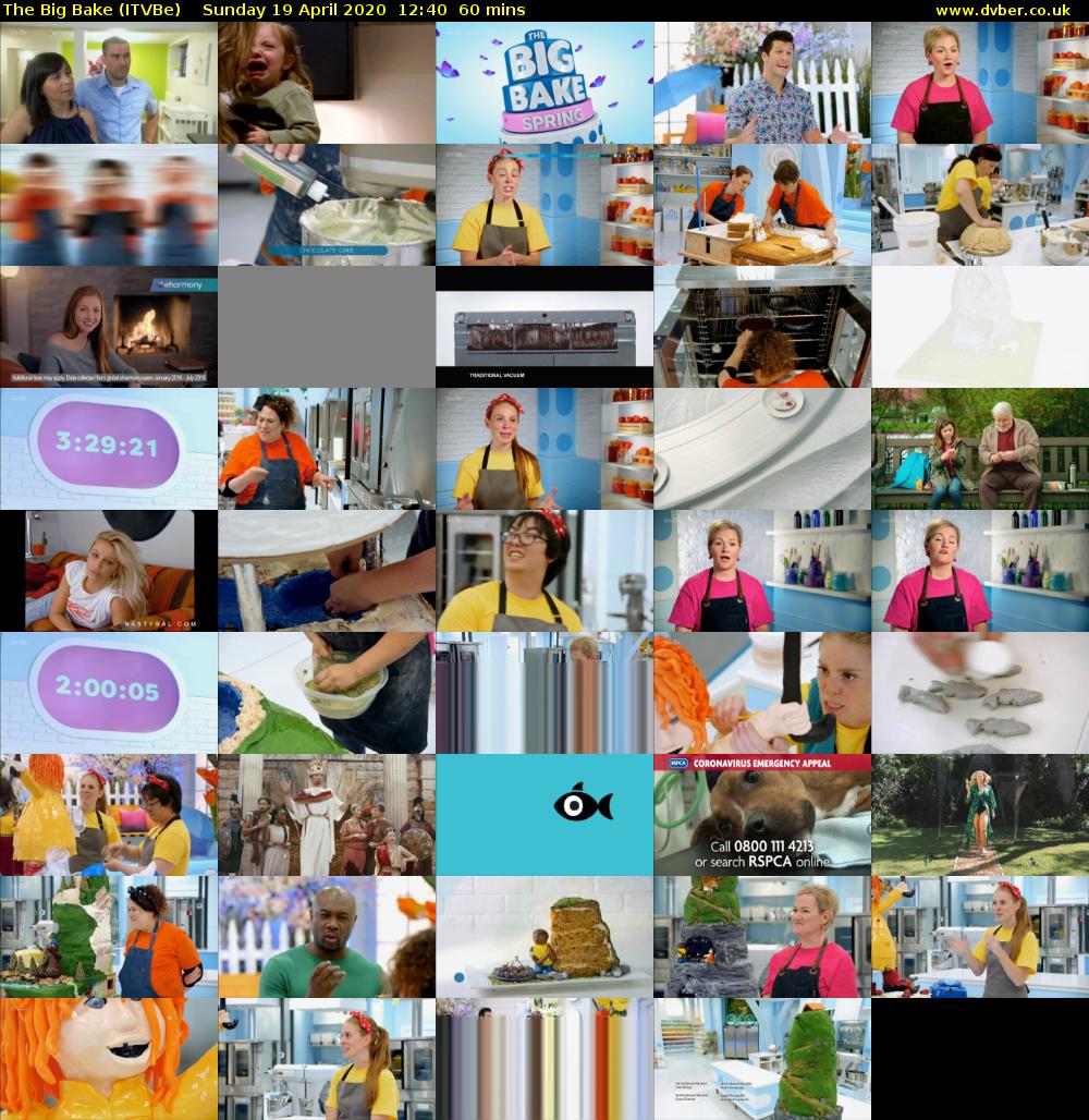 The Big Bake (ITVBe) Sunday 19 April 2020 12:40 - 13:40