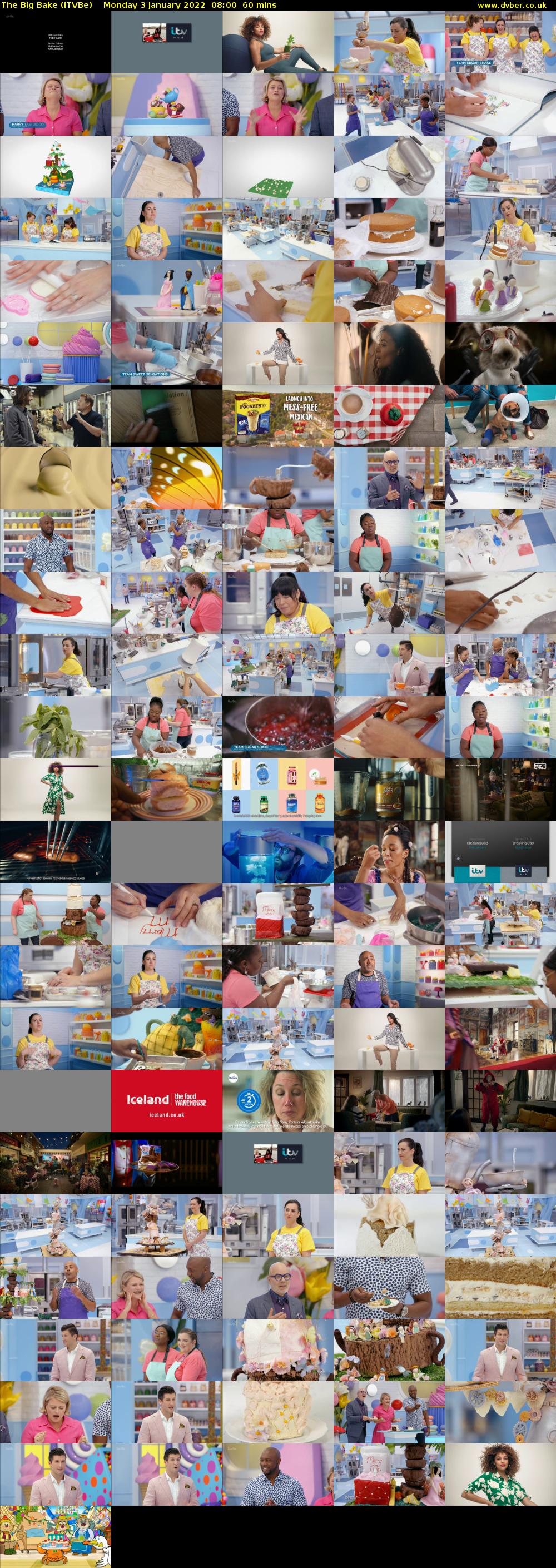 The Big Bake (ITVBe) Monday 3 January 2022 08:00 - 09:00