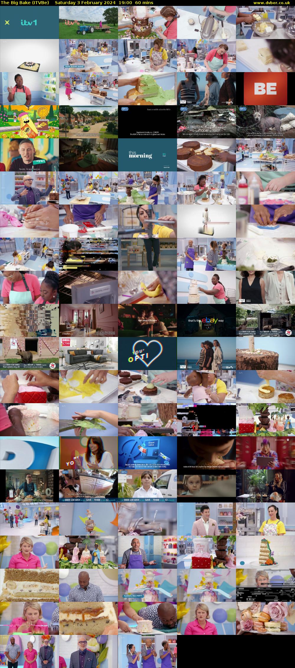 The Big Bake (ITVBe) Saturday 3 February 2024 19:00 - 20:00