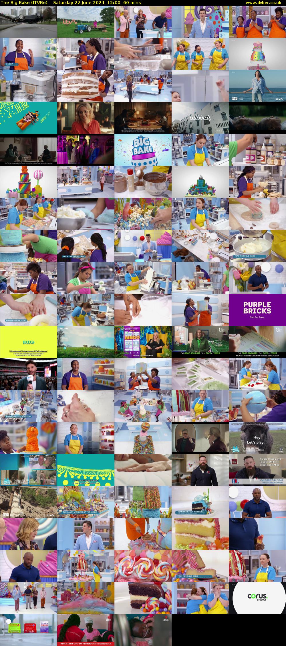 The Big Bake (ITVBe) Saturday 22 June 2024 12:00 - 13:00