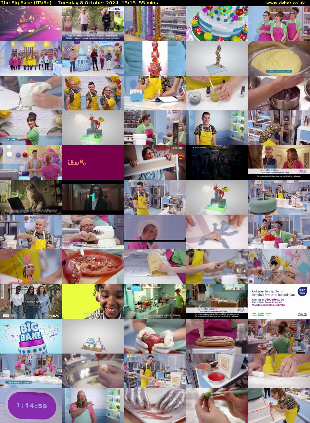 The Big Bake (ITVBe) Tuesday 8 October 2024 15:15 - 16:10