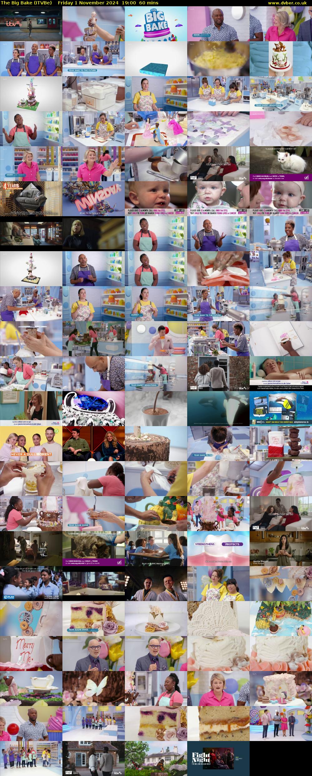 The Big Bake (ITVBe) Friday 1 November 2024 19:00 - 20:00
