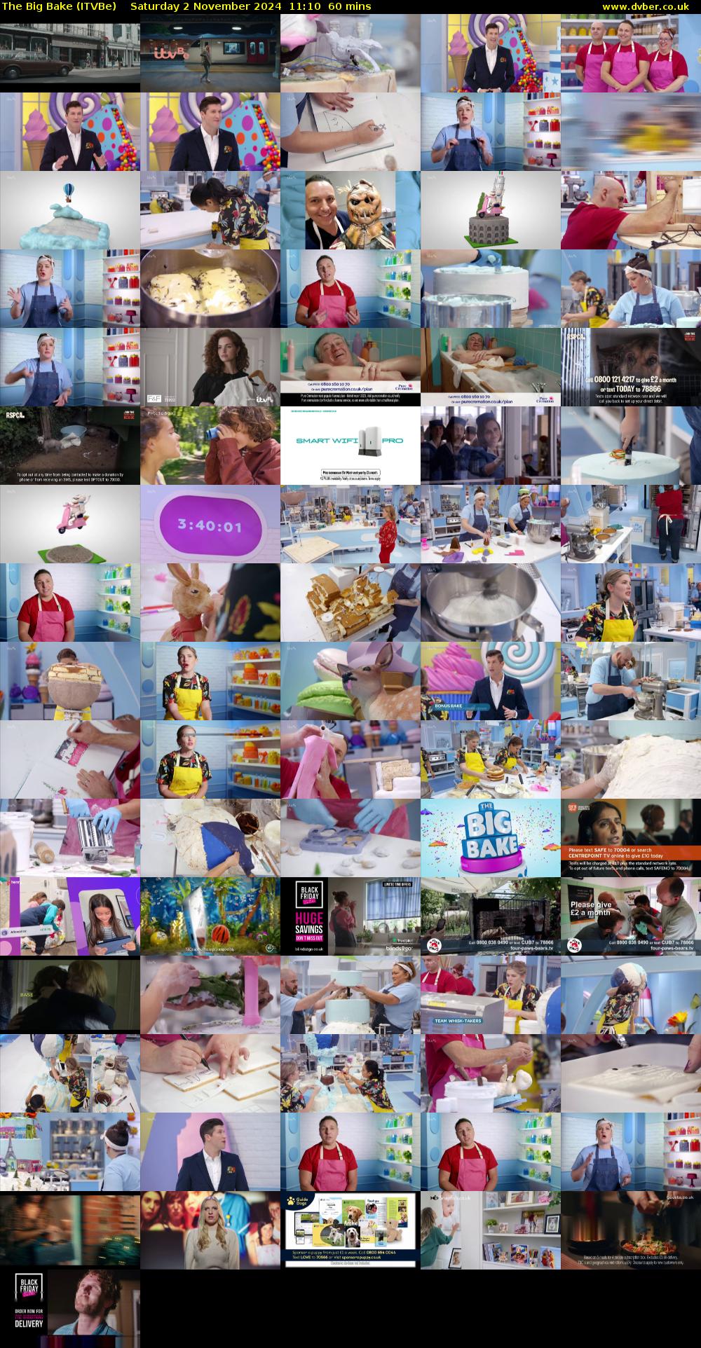 The Big Bake (ITVBe) Saturday 2 November 2024 11:10 - 12:10