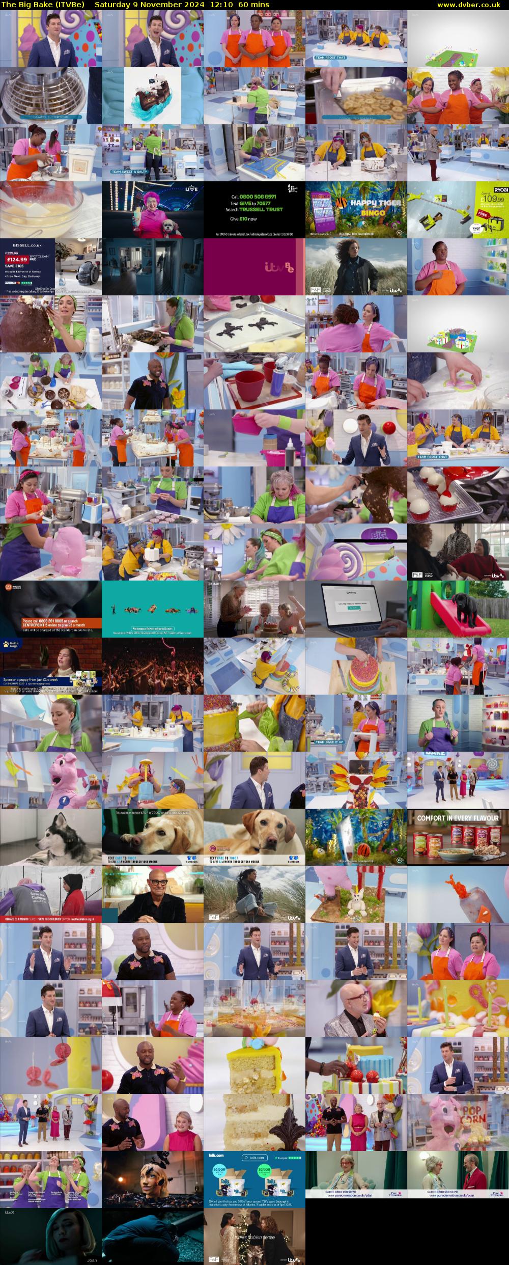 The Big Bake (ITVBe) Saturday 9 November 2024 12:10 - 13:10