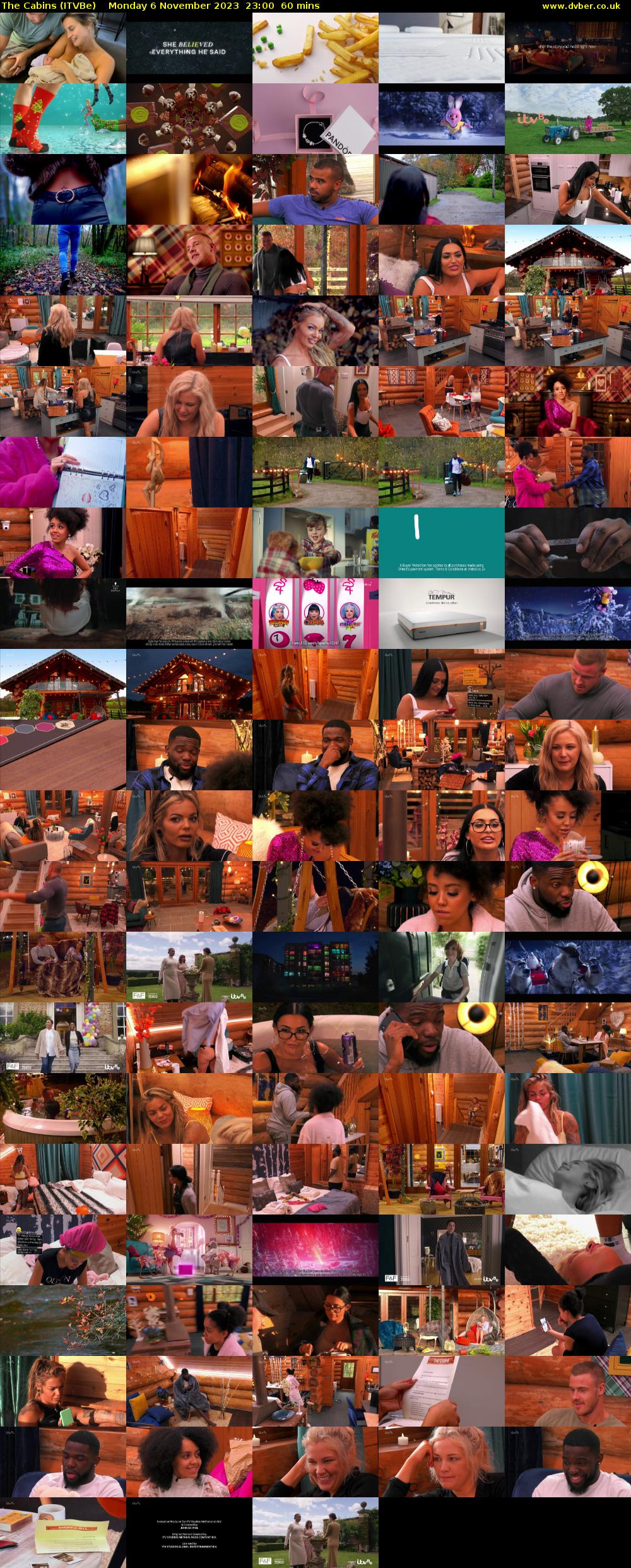 The Cabins (ITVBe) Monday 6 November 2023 23:00 - 00:00