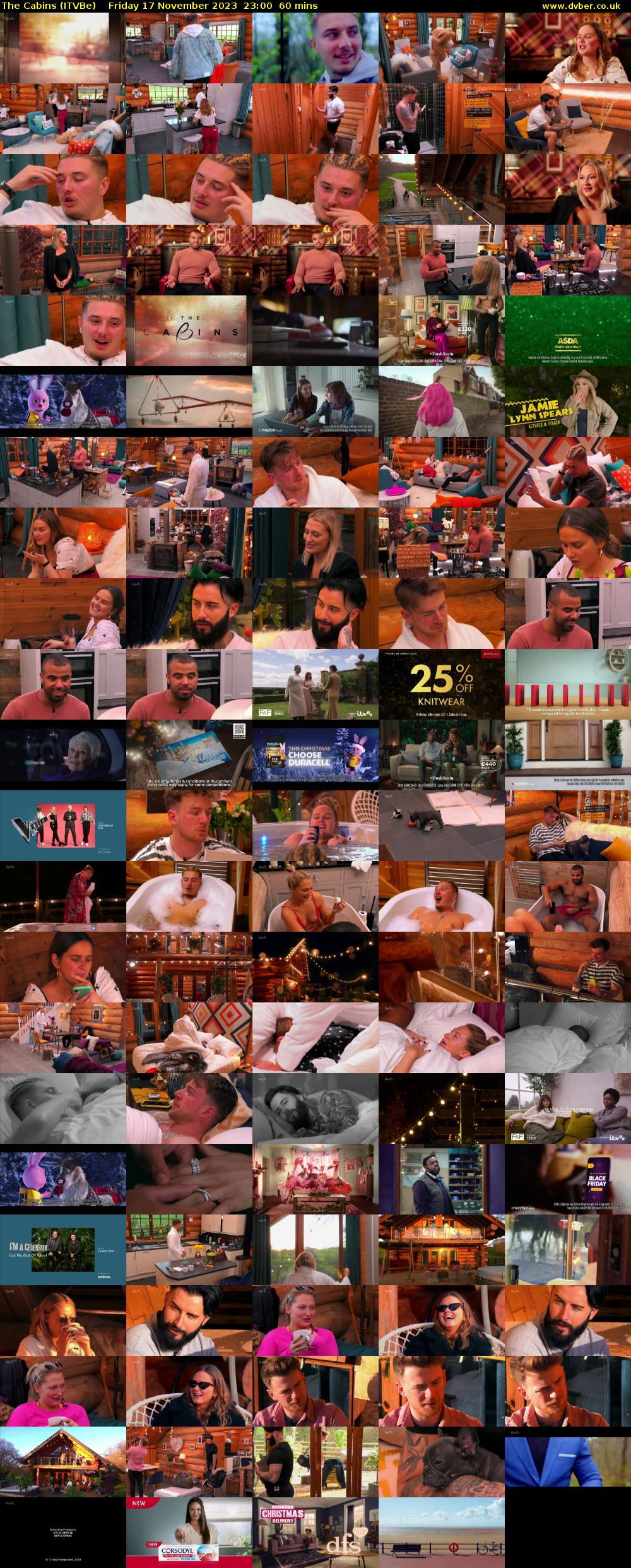 The Cabins (ITVBe) Friday 17 November 2023 23:00 - 00:00