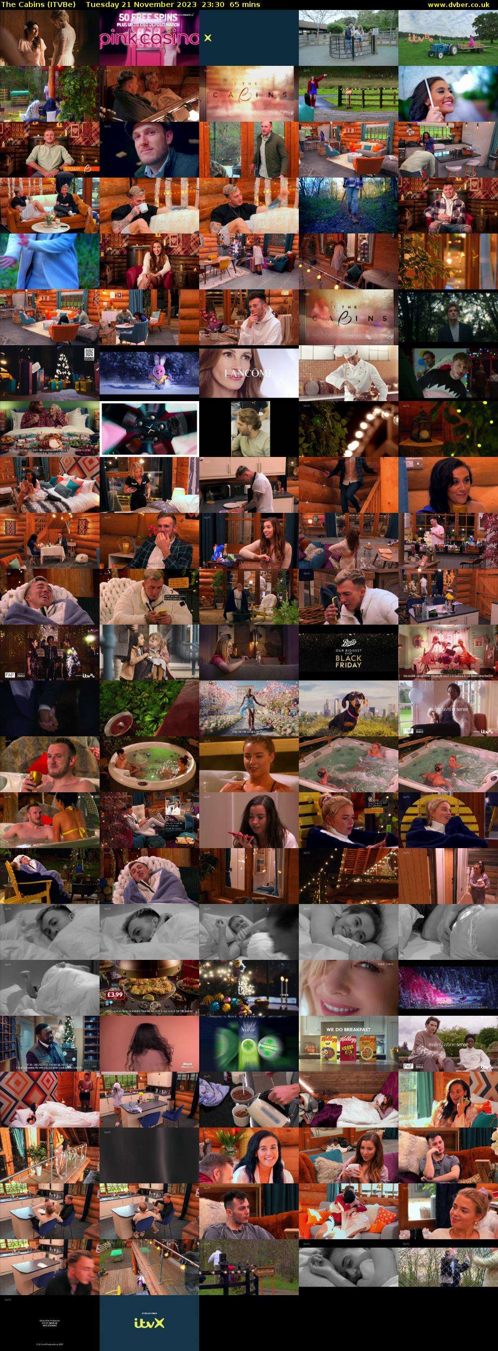 The Cabins (ITVBe) Tuesday 21 November 2023 23:30 - 00:35