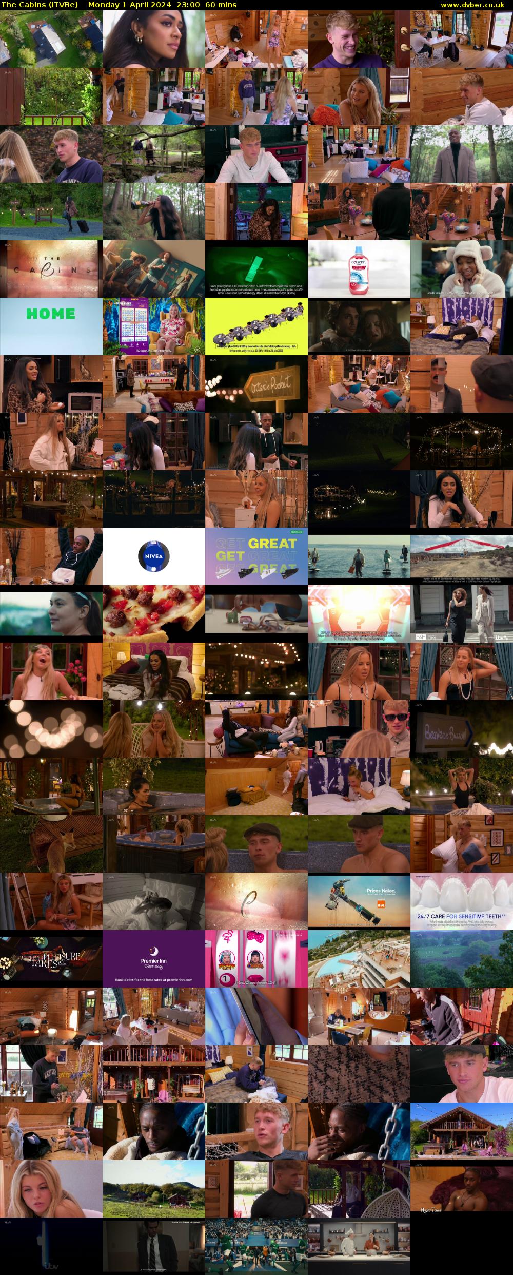 The Cabins (ITVBe) Monday 1 April 2024 23:00 - 00:00