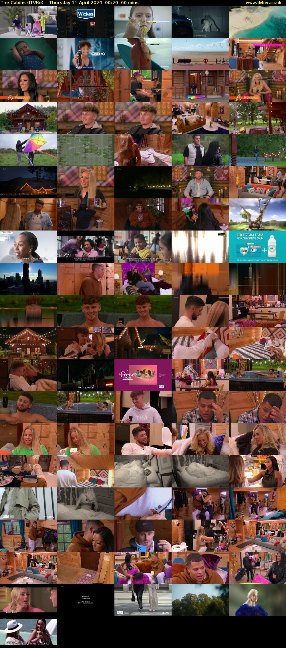The Cabins (ITVBe) Thursday 11 April 2024 00:20 - 01:20