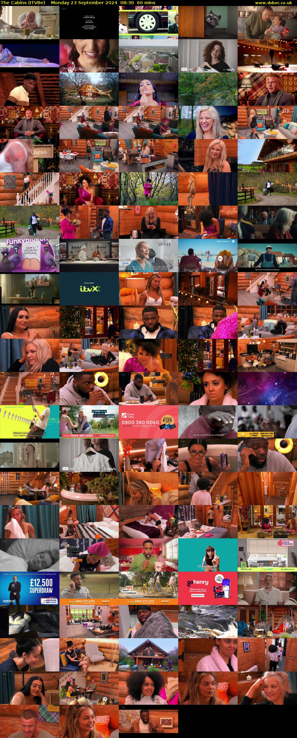 The Cabins (ITVBe) Monday 23 September 2024 08:30 - 09:30