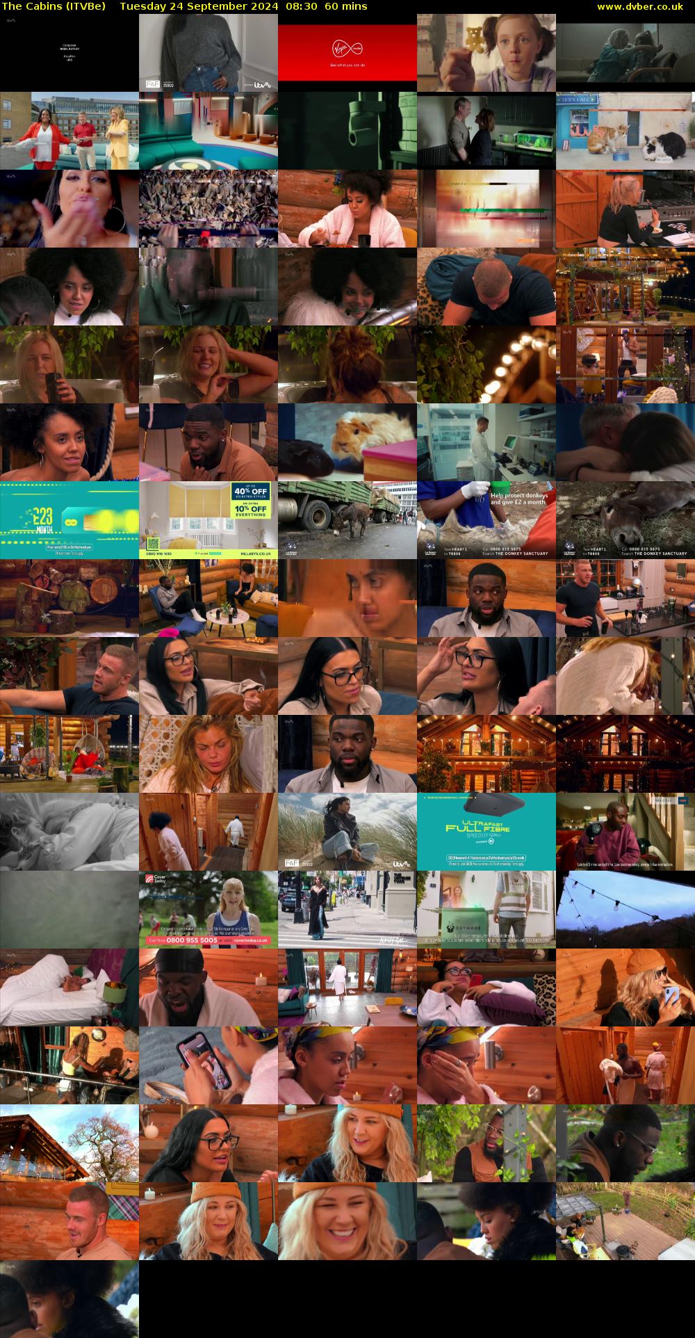 The Cabins (ITVBe) Tuesday 24 September 2024 08:30 - 09:30