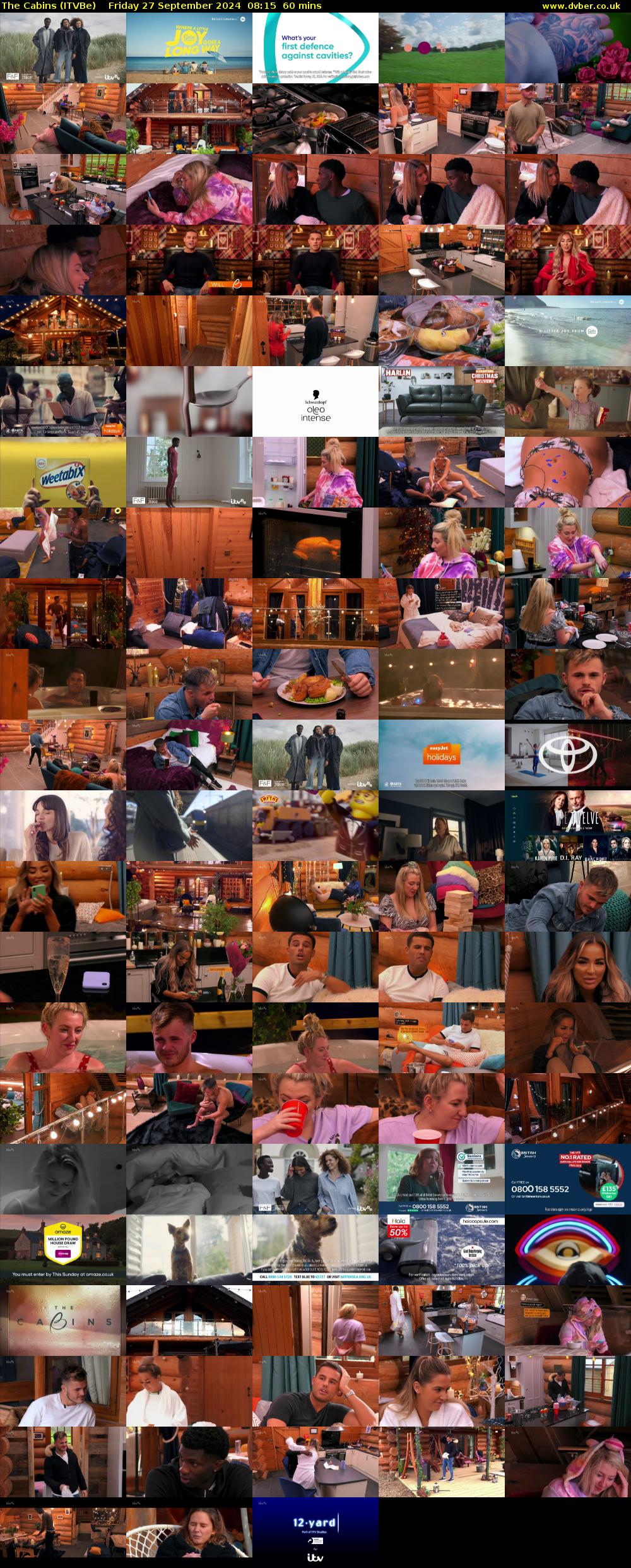 The Cabins (ITVBe) Friday 27 September 2024 08:15 - 09:15
