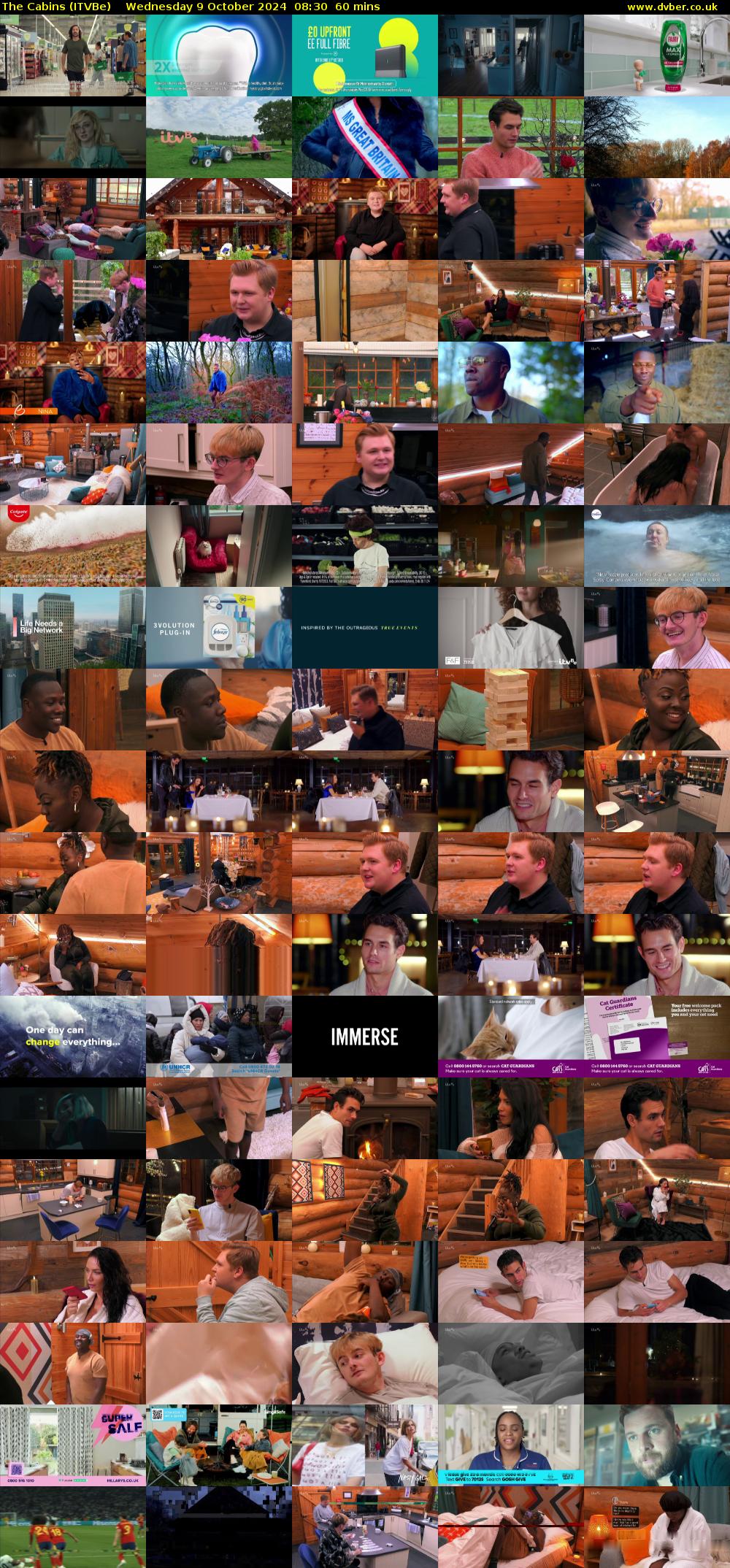 The Cabins (ITVBe) Wednesday 9 October 2024 08:30 - 09:30