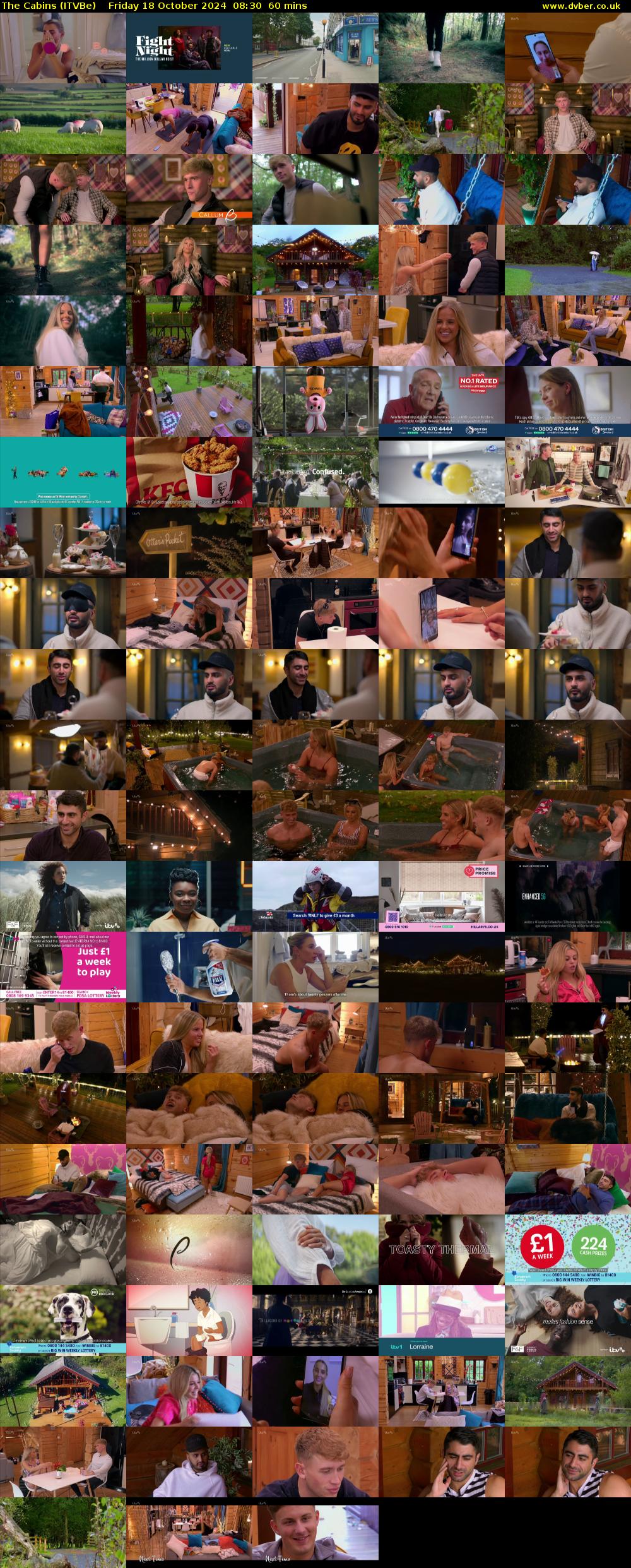 The Cabins (ITVBe) Friday 18 October 2024 08:30 - 09:30