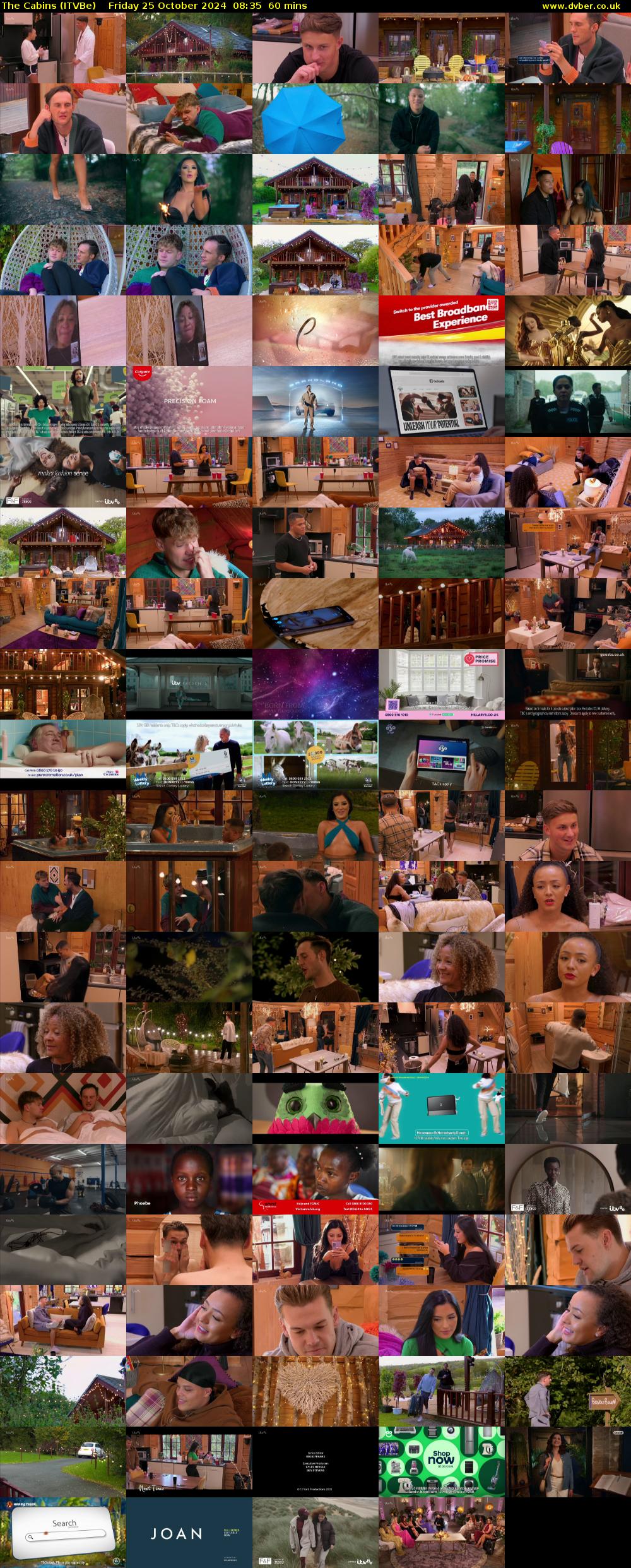 The Cabins (ITVBe) Friday 25 October 2024 08:35 - 09:35