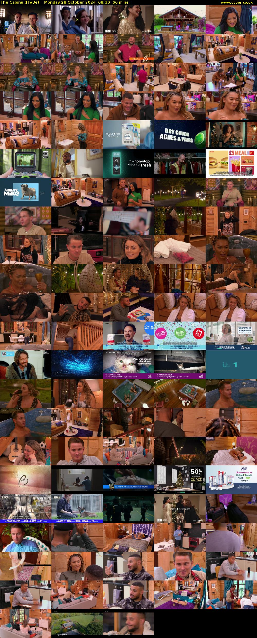 The Cabins (ITVBe) Monday 28 October 2024 08:30 - 09:30