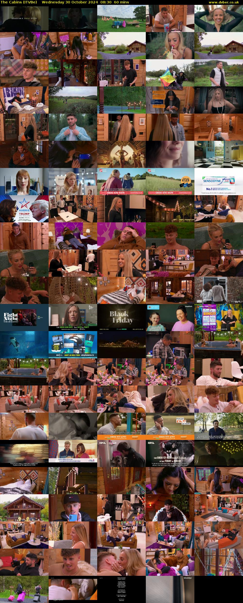 The Cabins (ITVBe) Wednesday 30 October 2024 08:30 - 09:30