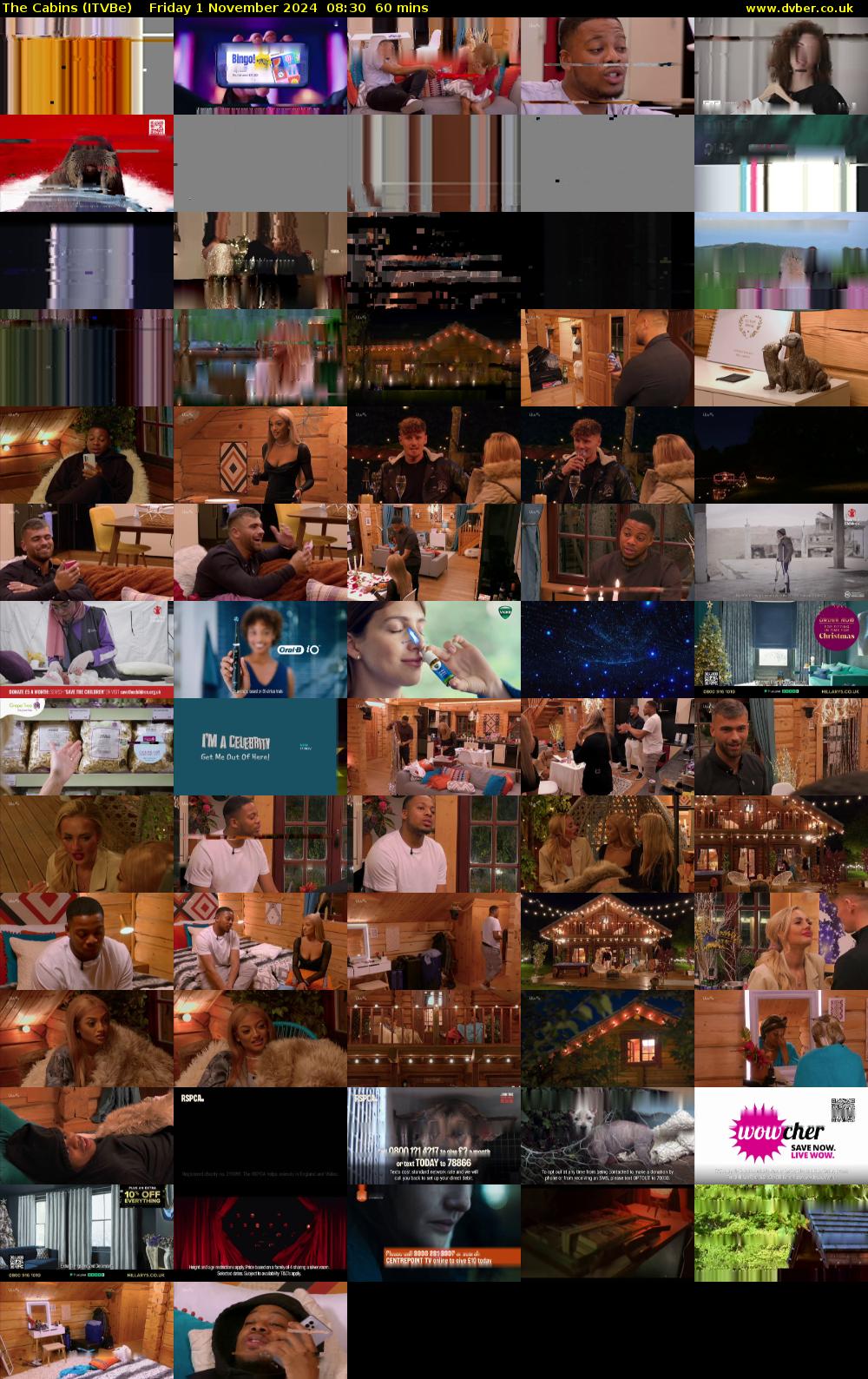 The Cabins (ITVBe) Friday 1 November 2024 08:30 - 09:30