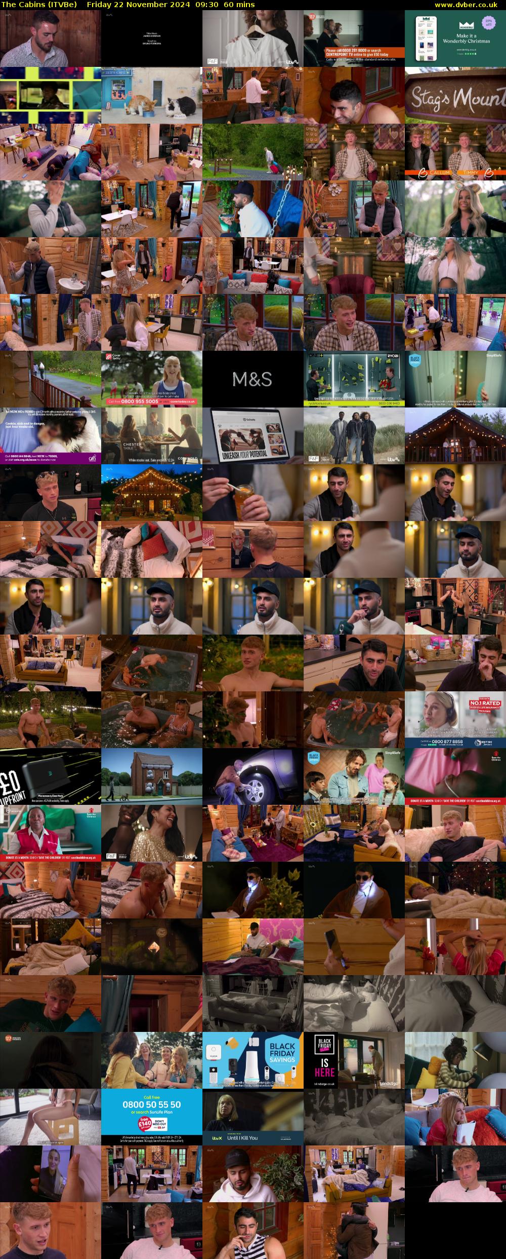 The Cabins (ITVBe) Friday 22 November 2024 09:30 - 10:30